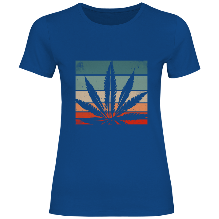 Cannabis Retro Design - Damen T - Shirt - Textilzauber