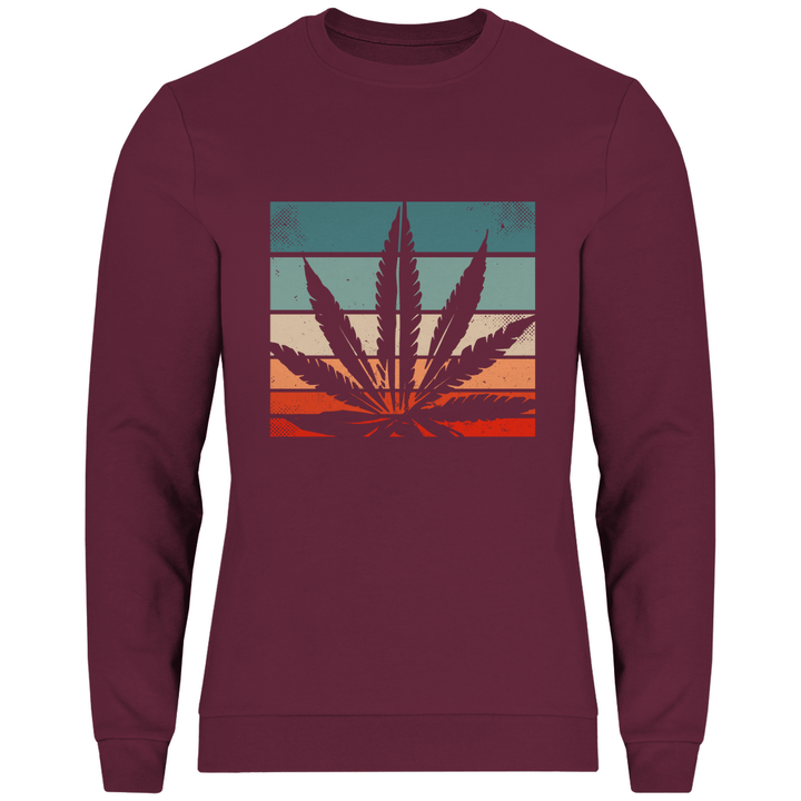 Cannabis Retro Design - Herren Sweatshirt - Textilzauber