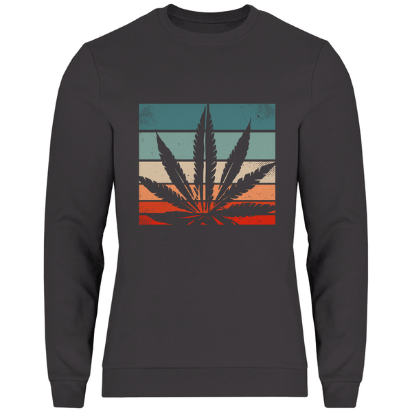 Cannabis Retro Design - Herren Sweatshirt - Textilzauber