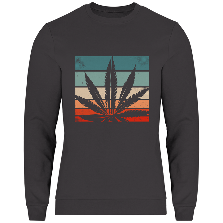 Cannabis Retro Design - Herren Sweatshirt - Textilzauber