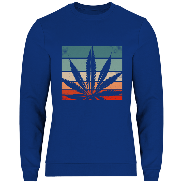 Cannabis Retro Design - Herren Sweatshirt - Textilzauber