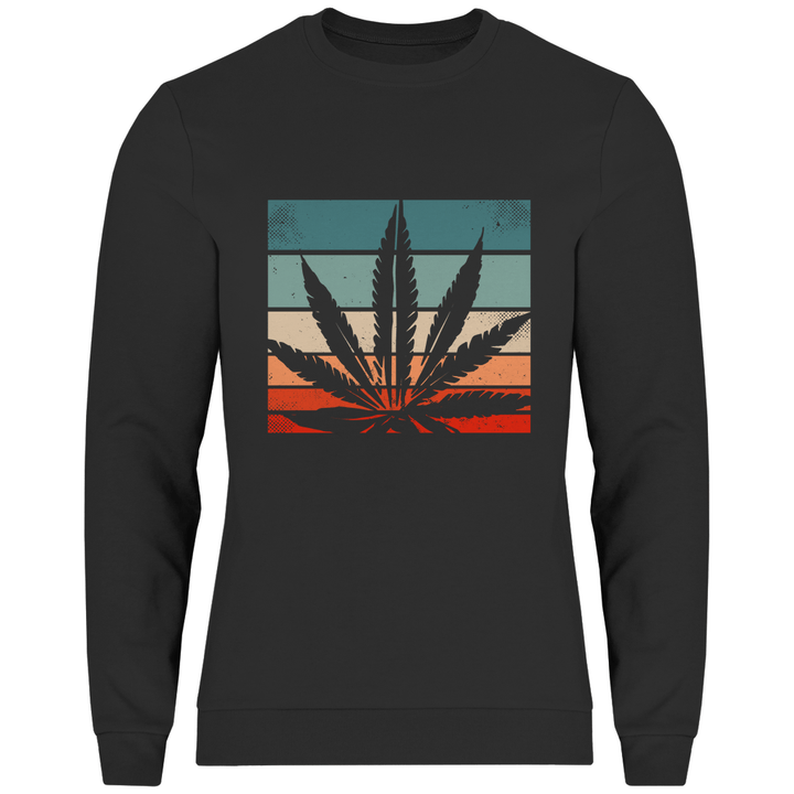 Cannabis Retro Design - Herren Sweatshirt - Textilzauber