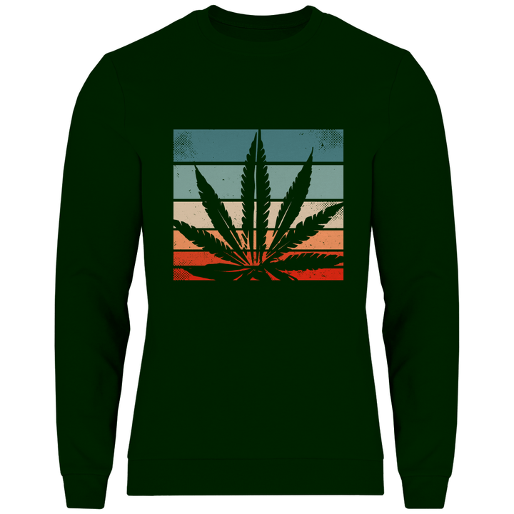Cannabis Retro Design - Herren Sweatshirt - Textilzauber