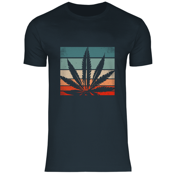 Cannabis Retro Design - Herren T - Shirt - Textilzauber