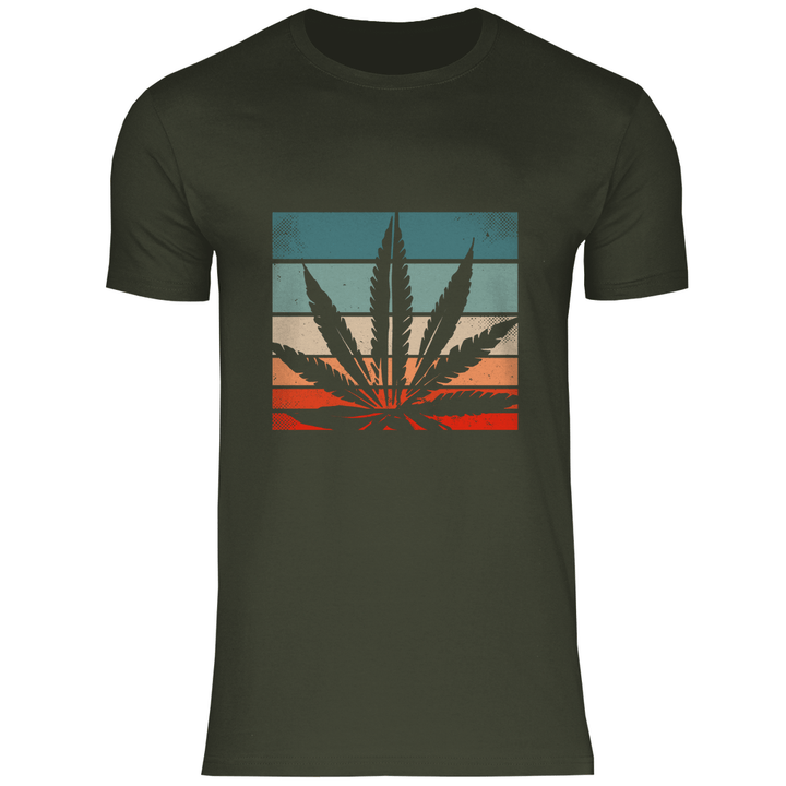 Cannabis Retro Design - Herren T - Shirt - Textilzauber