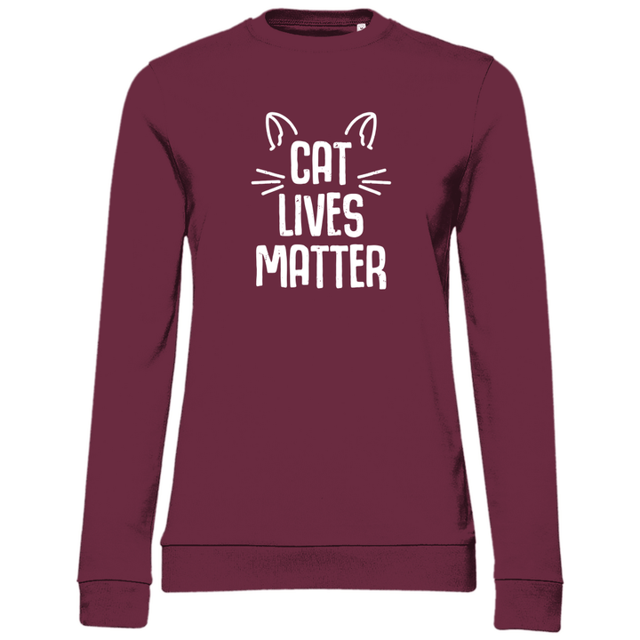 Cat Lives Matter - Damen Sweatshirt - Textilzauber