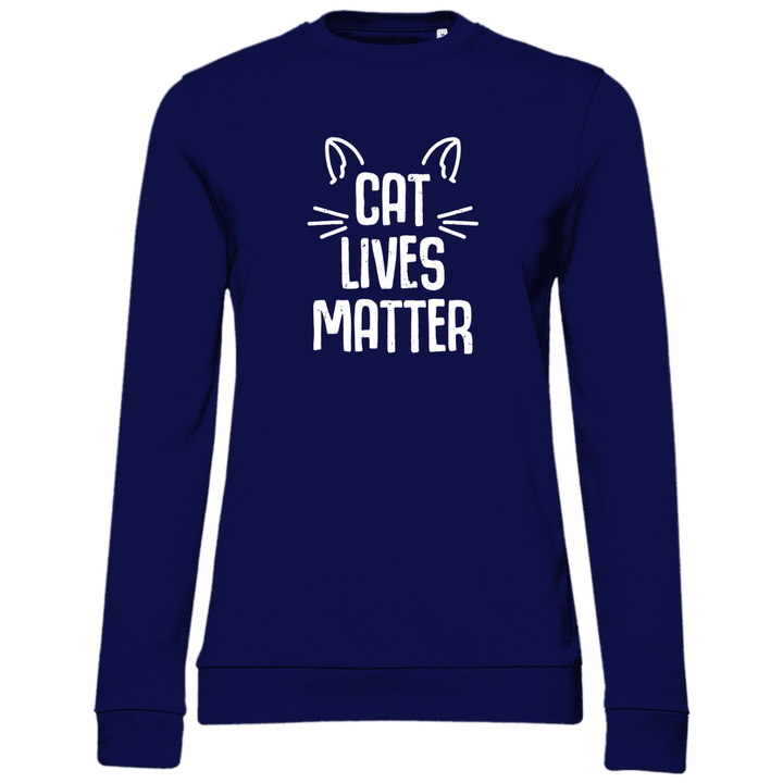 Cat Lives Matter - Damen Sweatshirt - Textilzauber