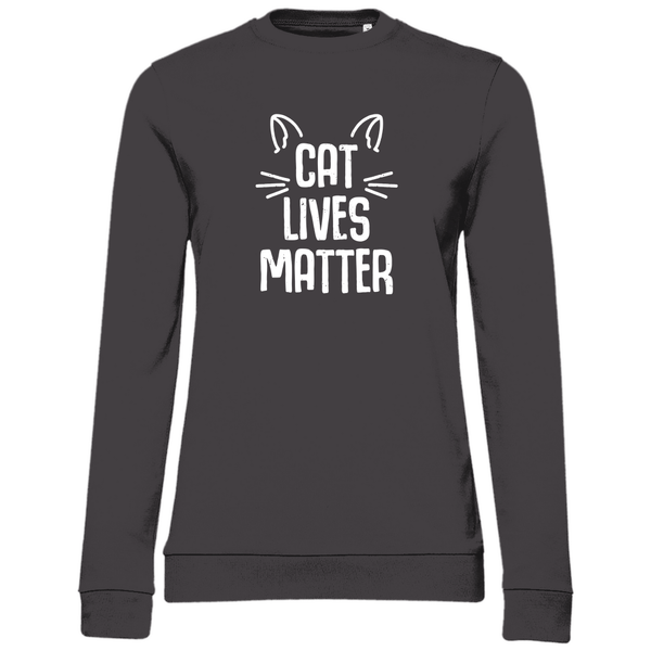 Cat Lives Matter - Damen Sweatshirt - Textilzauber