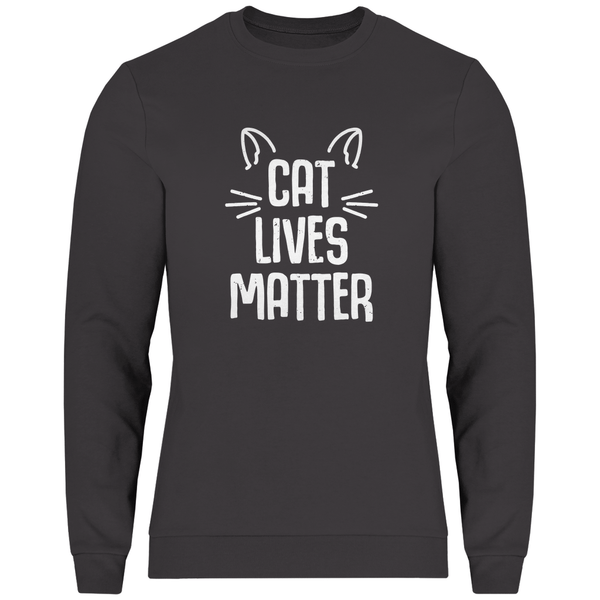 Cat Lives Matter - Herren Sweatshirt - Textilzauber