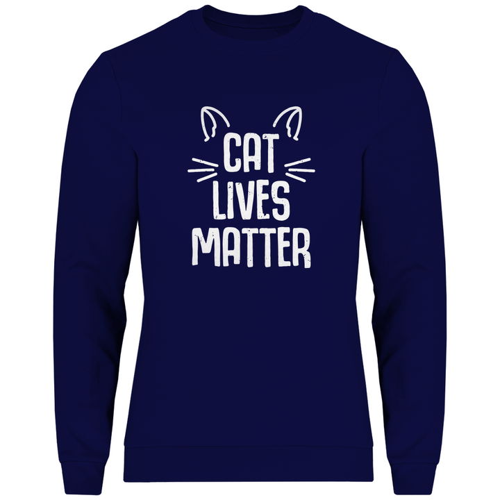 Cat Lives Matter - Herren Sweatshirt - Textilzauber