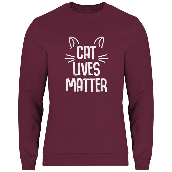 Cat Lives Matter - Herren Sweatshirt - Textilzauber