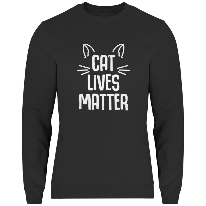 Cat Lives Matter - Herren Sweatshirt - Textilzauber