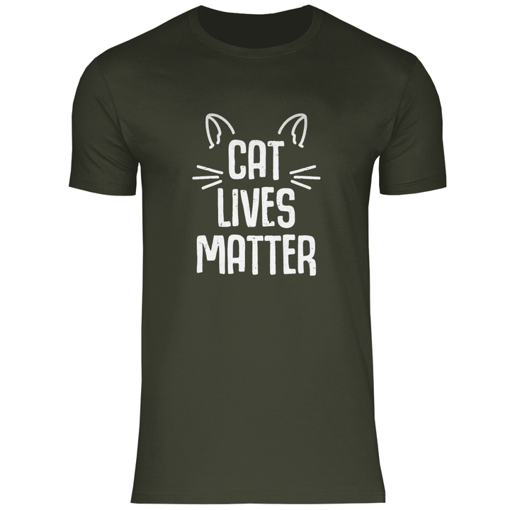 Cat Lives Matter - Herren T - Shirt - Textilzauber