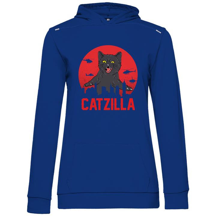 Catzilla - Damen Hoodie - Textilzauber