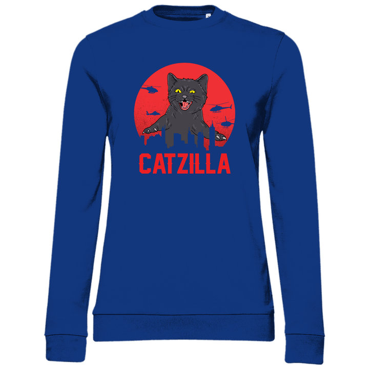 Catzilla - Damen Sweatshirt - Textilzauber