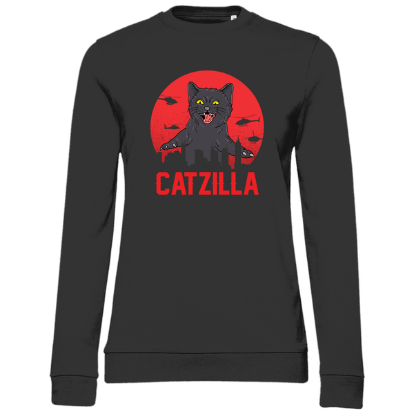 Catzilla - Damen Sweatshirt - Textilzauber