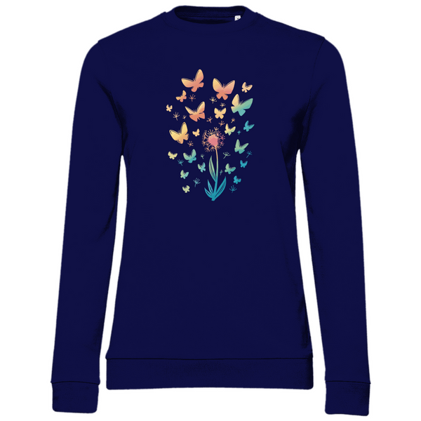 Pusteblume mit Schmetterlingen - Damen Sweatshirt