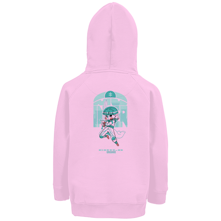 Child - Kreuzritter - Premium Bio Kinderhoodie mit Rückendruck - Textilzauber