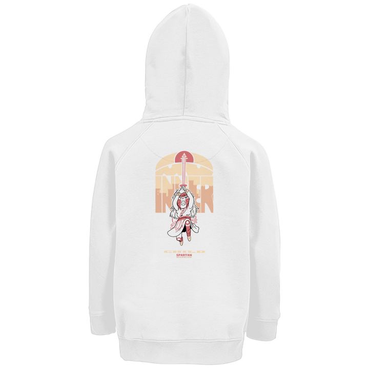 Child Spartaner - Premium Bio Kinderhoodie mit Rückendruck - Textilzauber