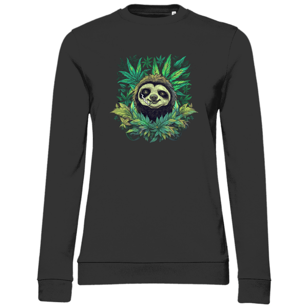 Chillendes Faultier - Damen Sweatshirt - Textilzauber