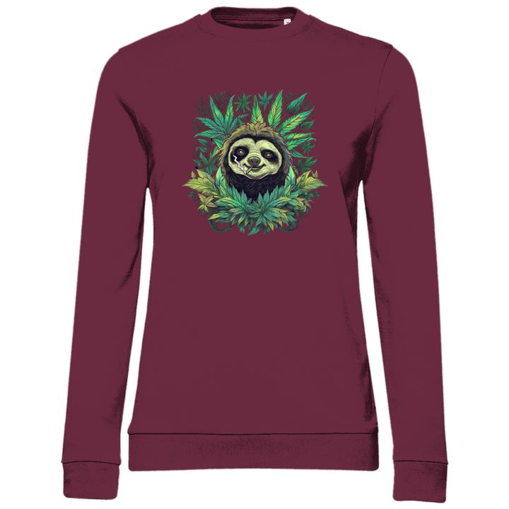 Chillendes Faultier - Damen Sweatshirt - Textilzauber