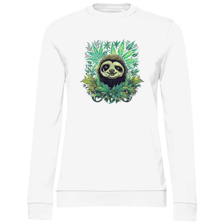 Chillendes Faultier - Damen Sweatshirt - Textilzauber