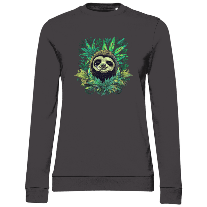 Chillendes Faultier - Damen Sweatshirt - Textilzauber