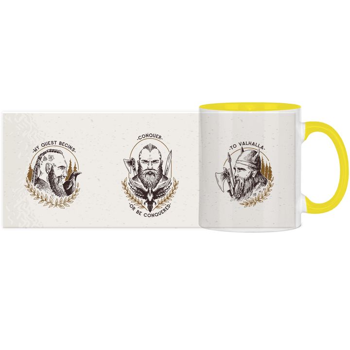 Conquer Quest - Panorama Tasse zweifarbig - Textilzauber