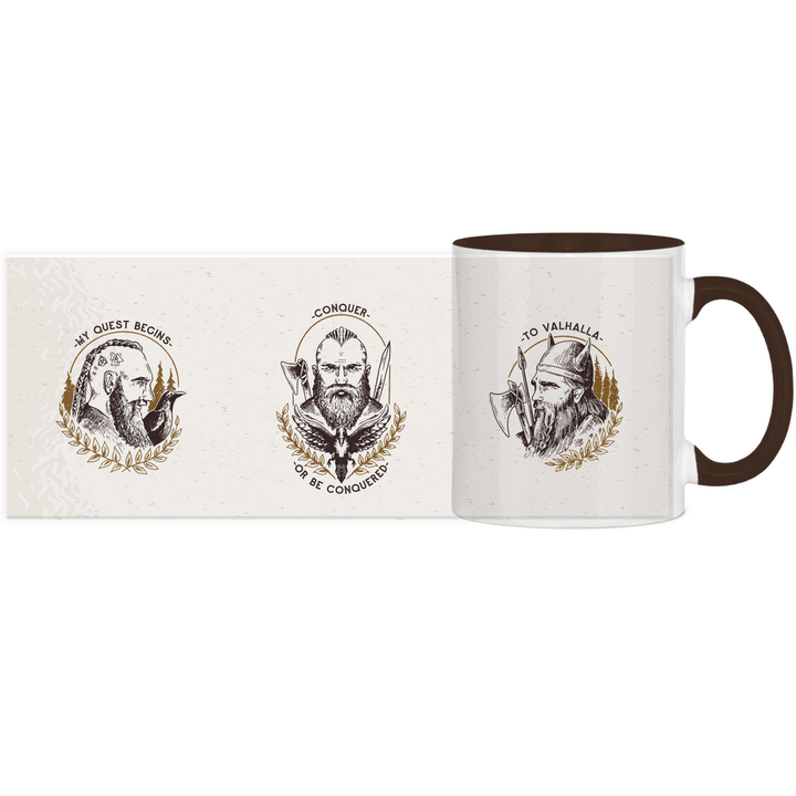 Conquer Quest - Panorama Tasse zweifarbig - Textilzauber