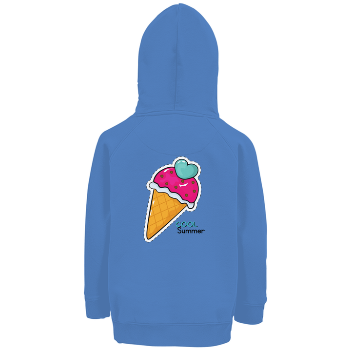 Cool Summer - Premium Bio Kinderhoodie mit Rückendruck - Textilzauber