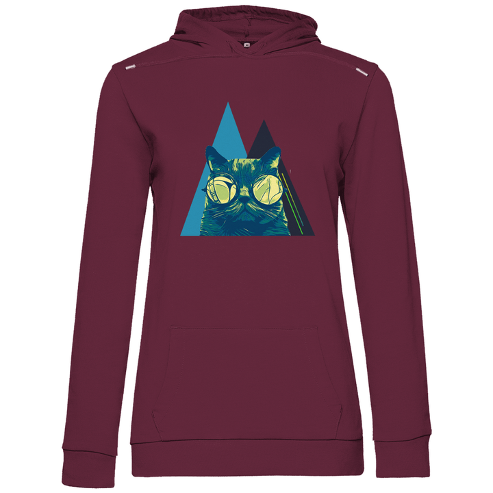 Coole Katze - Damen Hoodie - Textilzauber