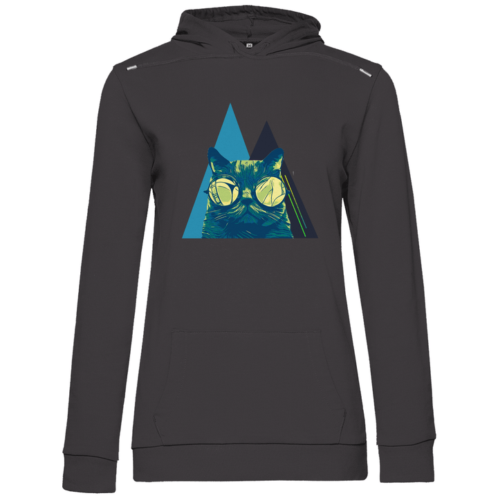 Coole Katze - Damen Hoodie - Textilzauber