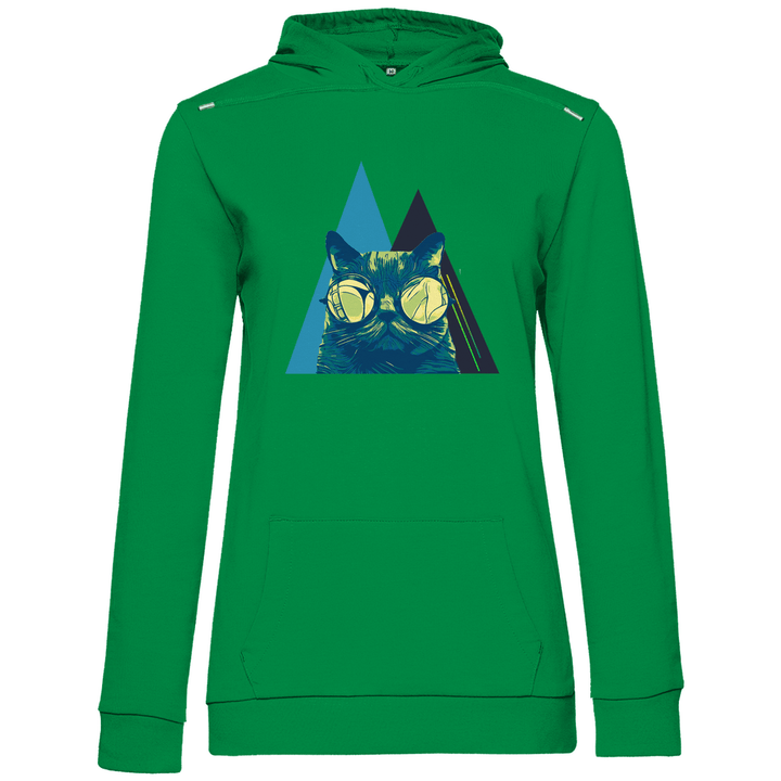 Coole Katze - Damen Hoodie - Textilzauber
