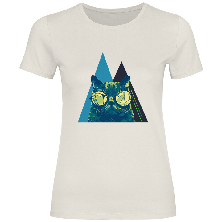 Coole Katze - Damen T - Shirt - Textilzauber