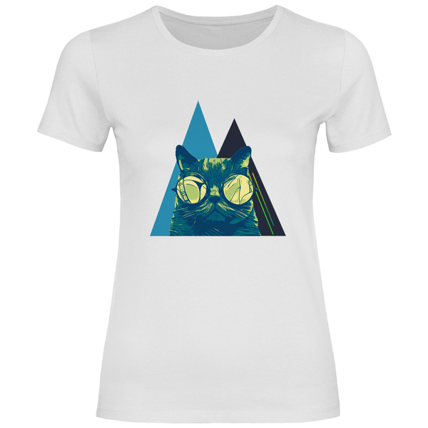Coole Katze - Damen T - Shirt - Textilzauber