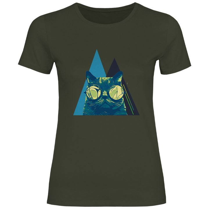 Coole Katze - Damen T - Shirt - Textilzauber