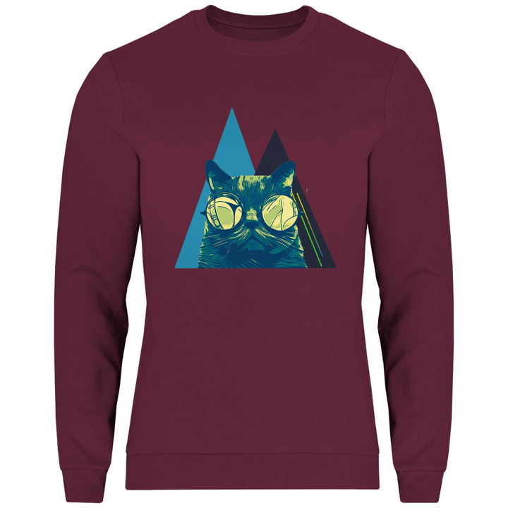 Coole Katze - Herren Sweatshirt - Textilzauber