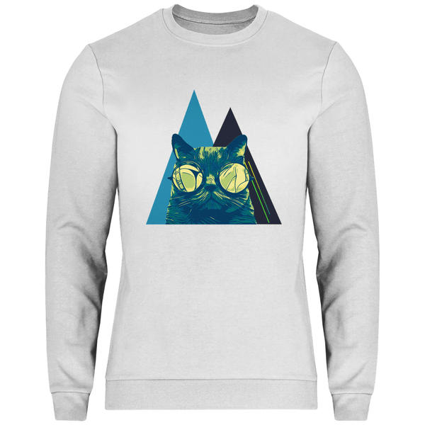 Coole Katze - Herren Sweatshirt - Textilzauber