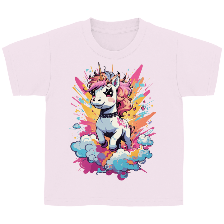 Crazy Einhorn Kinder T - Shirt - Textilzauber