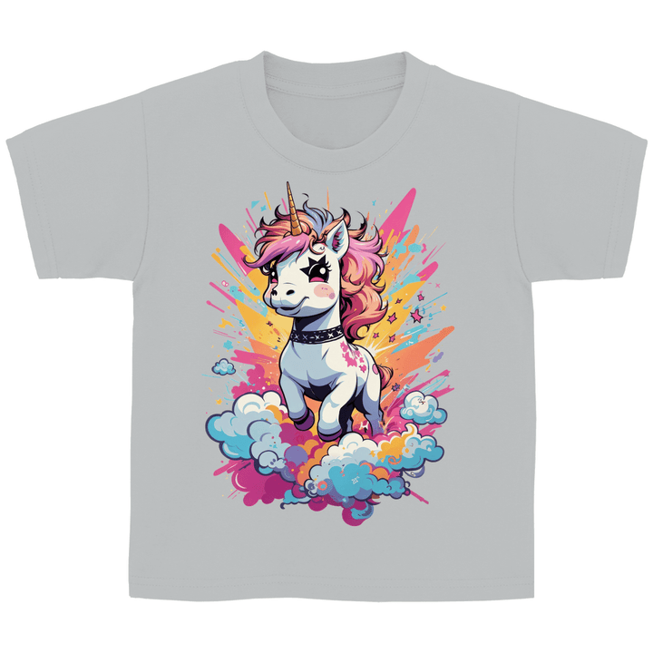 Crazy Einhorn Kinder T - Shirt - Textilzauber