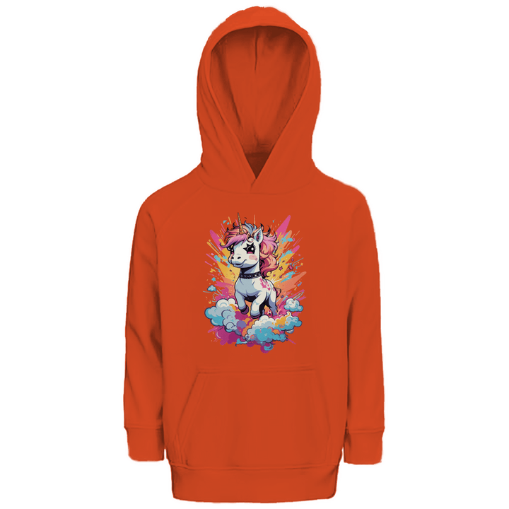 Crazy Einhorn Premium Bio Kinderhoodie - Textilzauber