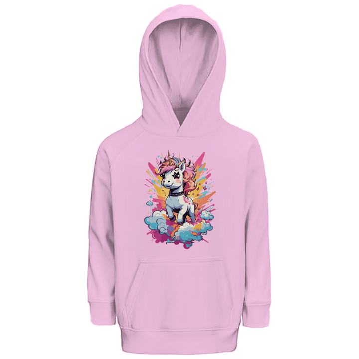Crazy Einhorn Premium Bio Kinderhoodie - Textilzauber