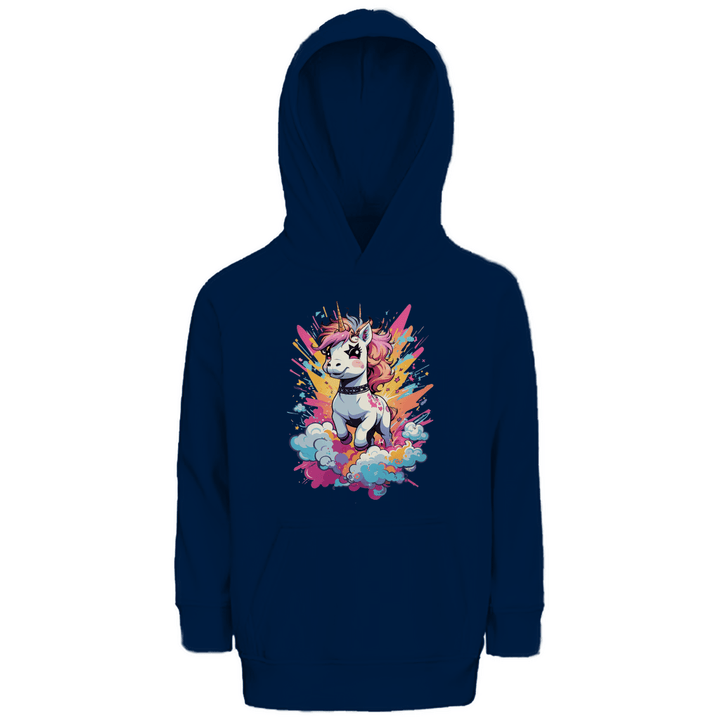 Crazy Einhorn Premium Bio Kinderhoodie - Textilzauber