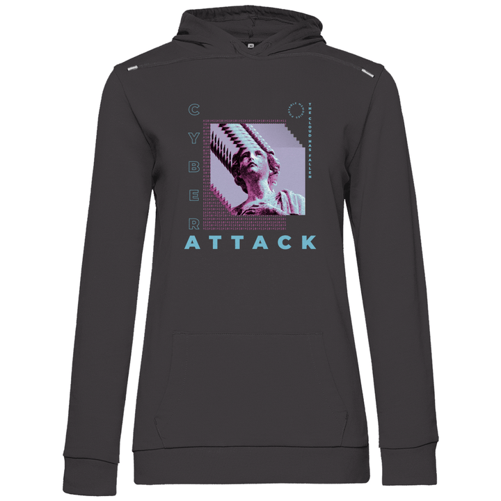 Cyber Attack - Damen Hoodie - Textilzauber