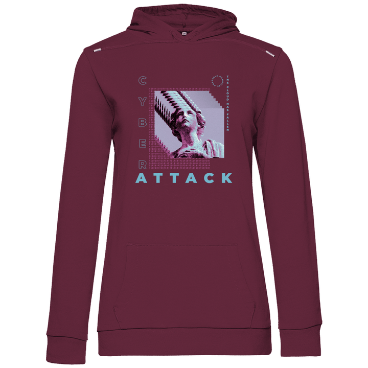 Cyber Attack - Damen Hoodie - Textilzauber