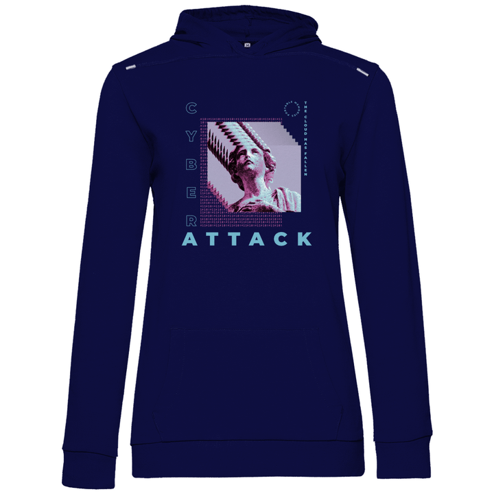 Cyber Attack - Damen Hoodie - Textilzauber
