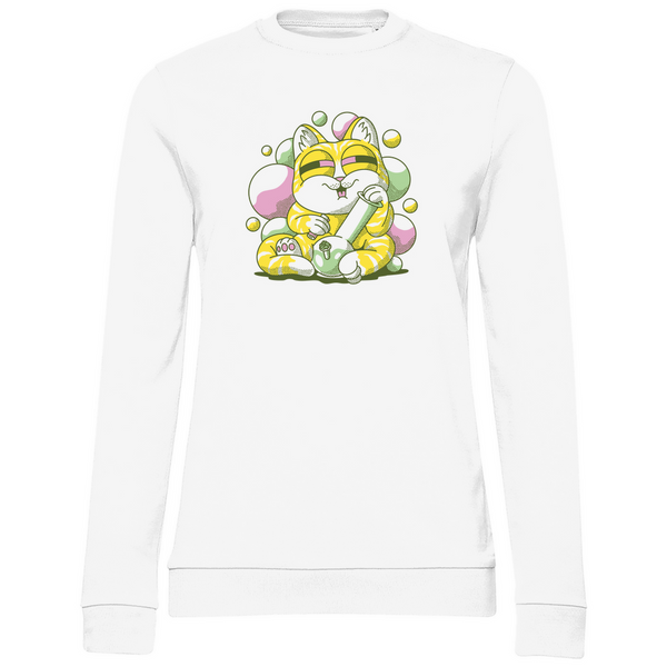 Stoner Katze - Damen Sweatshirt