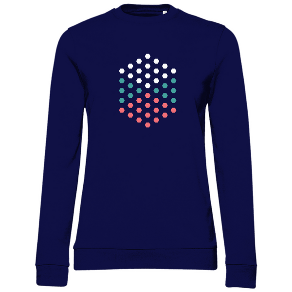 Sechseck Muster - Damen Sweatshirt