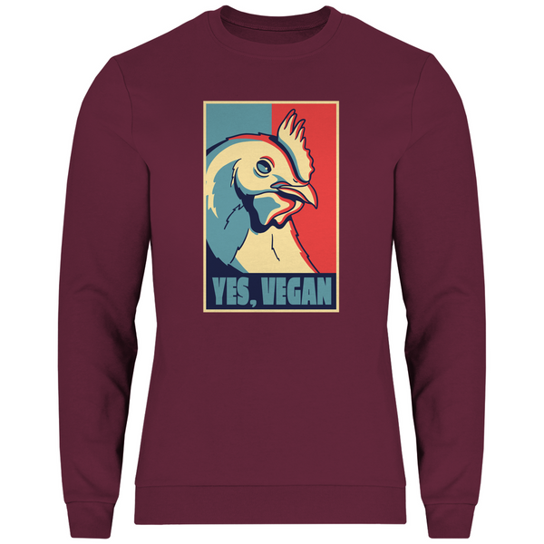 Yes, Vegan Huhn - Herren Sweatshirt