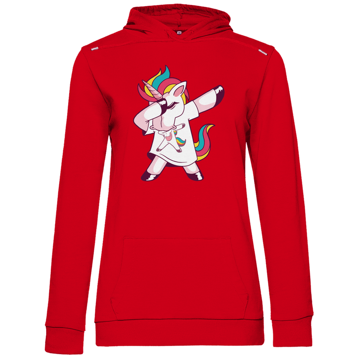 Dabbing Einhorn - Damen Hoodie - Textilzauber